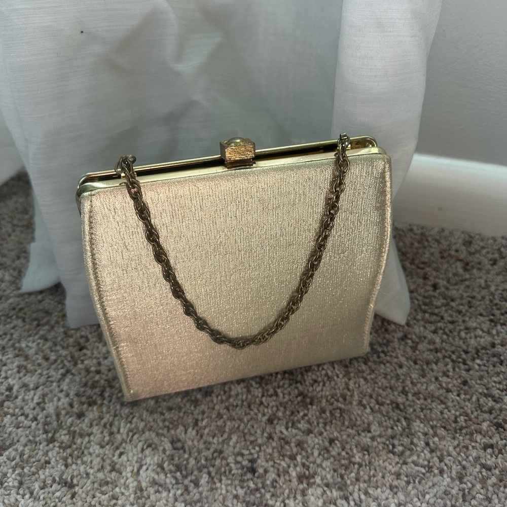 Elegant Gold Evening Clutch